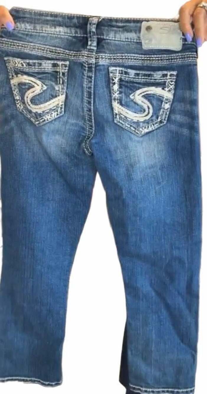 172 Silver Jeans Co. Tuesday Low Rise Bootcut Women's Blue Denim Jeans